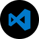 Logo del edito de codigo visual studio code